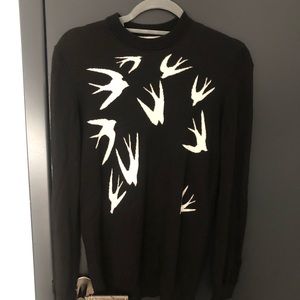 Swallow Print Sweater from Alexander McQueen
